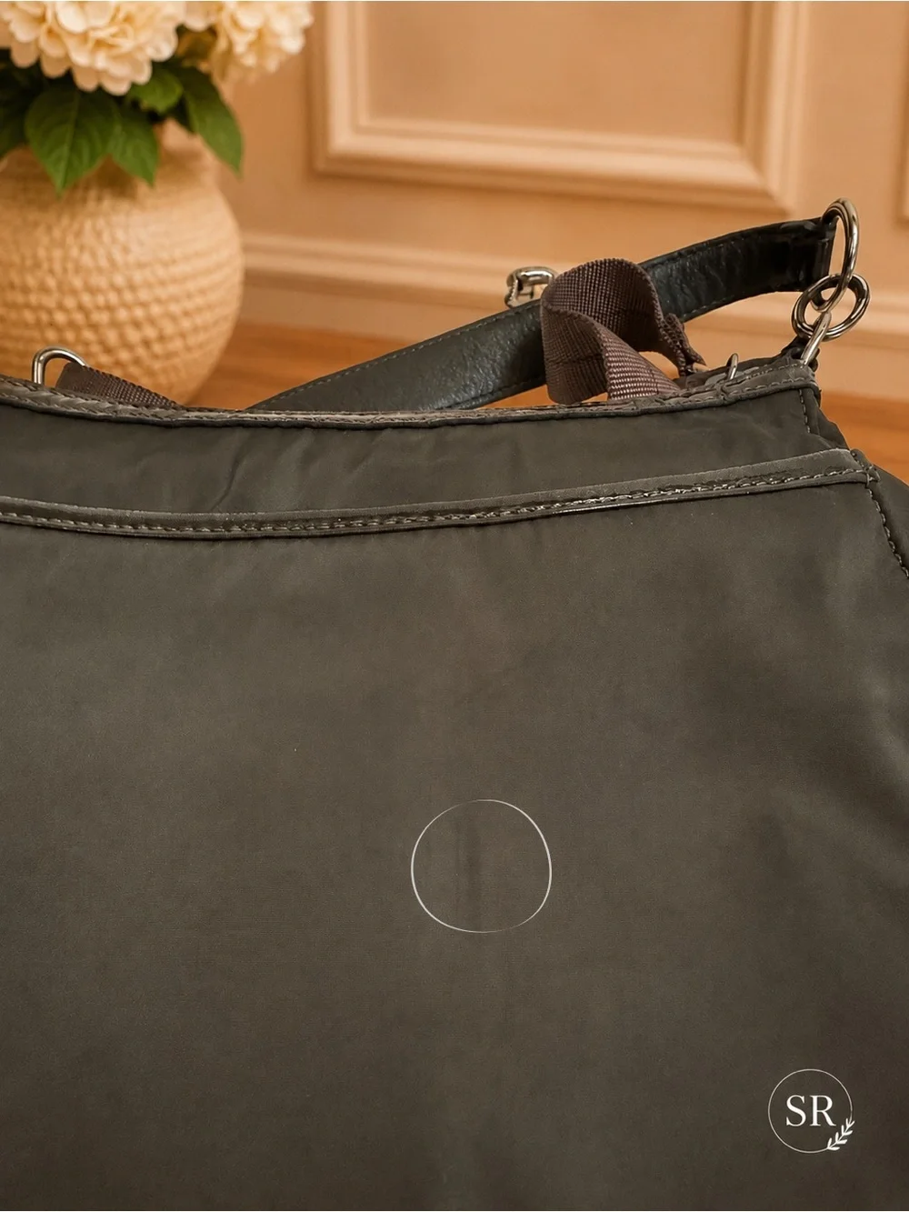 Brighton Go-Go Green Nylon Crossbody Shoulder Bag Convertible w Dust Bag